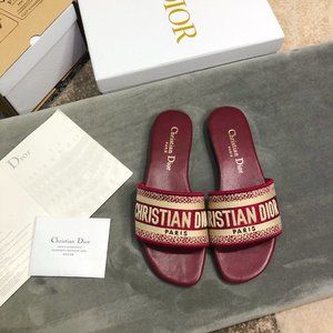 Dior Dway Slide Sandal Red